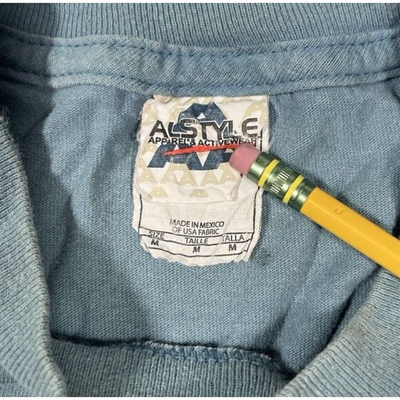 Vintage Alstyle Y2K George W Bush Miss Me Yet Tee TShirt Politics Funny Obama M - Picture 3 of 4